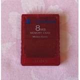 Sony Scph-10020 Memory Card Original 8mb Playstation 2 Roja