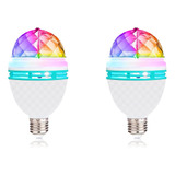 Iagbibui Bombilla De Bola De Discoteca, 3 W, E27 Rgb De Colo