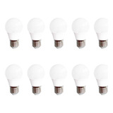 Kit 10 Lâmpadas Led Bulbo 12w E27 Branco Frio 6500k Bivolt