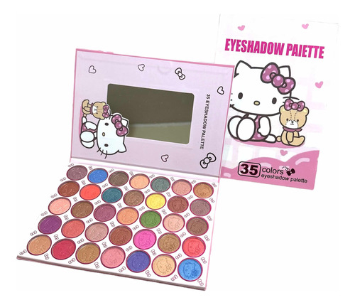 Paleta Sombra De Ojos Hermosos Colores Hello Kitty Sanrio