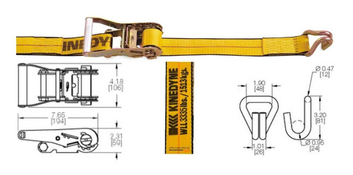 Pack 8un -crique Tensor Suncho Traca Linga Amarre Kinedyne