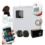 Kit Alarma Casa Gsm-2 Sensor Pet-controles-sirenas-batería 