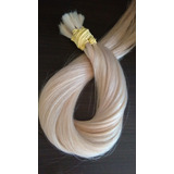 Cabelo Humano Loiro Platinado Brasileiro 100g E 75 Cm Mega