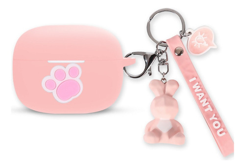 Estuche Para Audífonos Pink Cat Paws Para Honor Earbudsx3i