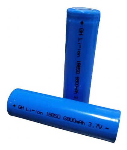 Bateria Li-ion 18650 6800mah 3.7v - Recarregável