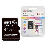 Memoria Micro Sd 64gb Hikvision Shdc Clase 10 + Adaptador