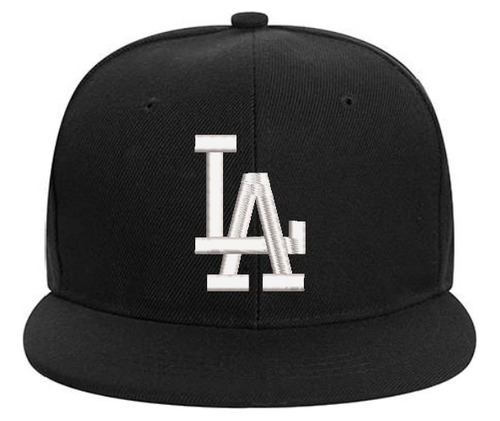 Gorro Snapback Visera Plana Los Angeles Dodgers Mlb Bordado