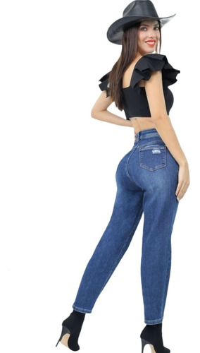 Jeans Dama Pantalones Mujer Colombiano Pompa Original M-357