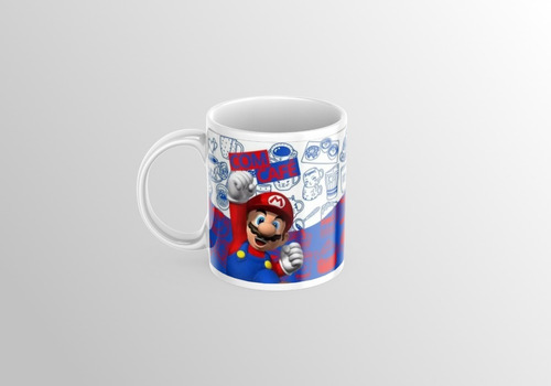 Taza Café Mario Bros Video Juegos Retro Clásico Vintage 11oz