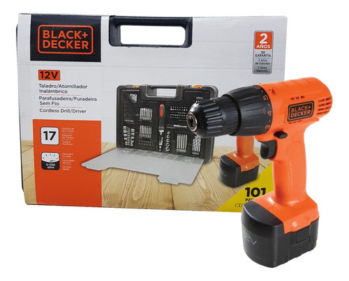 Kit Taladro Black Decker 12v Inalambric + 101 Acc. Cd121k100