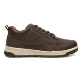 Tenis Flexi Para Hombre Estilo 414907 Café