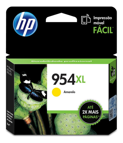 Cartucho Hp 954xl Amarillo, Rinde 1600 Páginas/ L0s68al