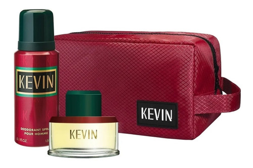 Perfume Hombre Kevin 60ml + Desodorante + Bolso Necessaire