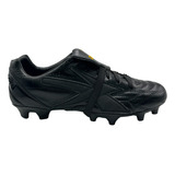 Tenis Concord Futbol Tachones Negro/oro 100% Piel S160xg