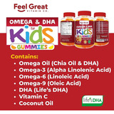 Feel Great Vitamin Co. Complete Dha Gummies For Kids | With