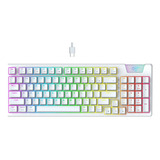 Teclado Gamer Luz Rgb Computador Videojuegos Usb O Cable 