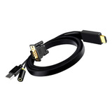 Fwefww Adaptador De Cable Convertidor De Video Macho A Vga