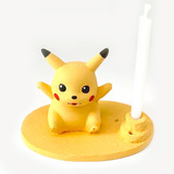 Pikachu Pokemon Figura De Resina Para Pastel Pikachu