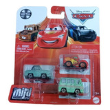 Mattel Mini Racers 3 Pack Rayo Mcqueen Rusty & Dusty Rusteze