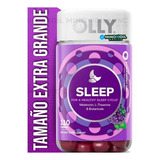 Olly Sleep Melatonina Premium | 110 Gomitas | Tamaño Extra Grande Sabor Mora Zen