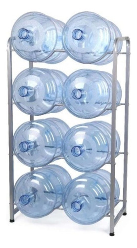 Estante Organizador Rack 8 Botellones Bidones Agua 20 Lts