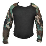 Remera Táctica Combate Combat Shirt Camuflada Mangas Ripstop