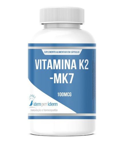 Vitamina K2-mk7 Menaquinona Pura 100mcg 60 Cáps
