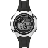 Reloj Timex Marathon Mujer Tw5m32600 Inotech Color De La Correa Negro Color Del Bisel Plateado -negro Color Del Fondo Negro - Gris