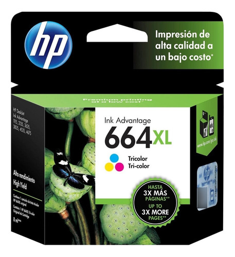 Cartucho De Tinta Hp 664xl Tricolor