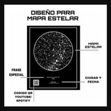 Mapa Estelar Lunar Personalizado Imprimibl Regalo 14 Febrero