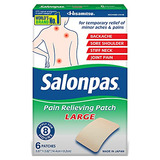 Parche Salonpas, 6 Unidades, Para Aliviar El Dolor Muscular