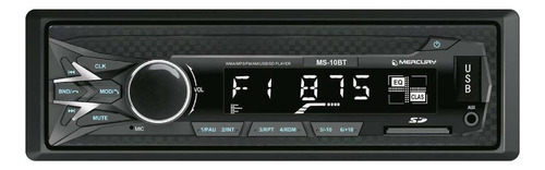 Estéreo Para Auto Mercury Ms-10bt Con Usb, Bluetooth Y Lector De Tarjeta Sd Am/fm