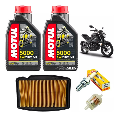 Kit Afinacion Italika 250z Premiun Motul Semisintetico