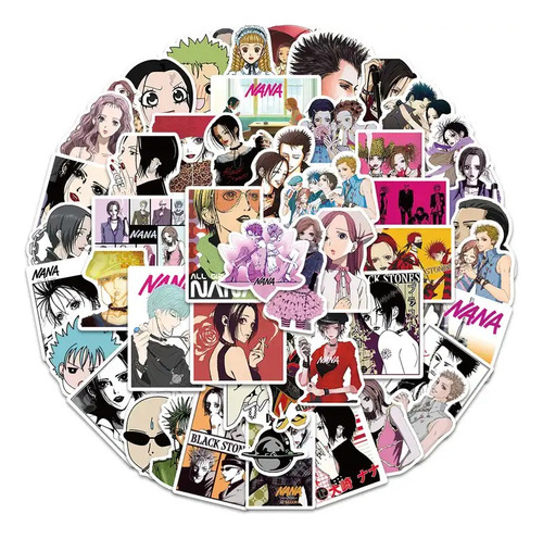 Nana Anime Manga 50 Calcomanias Stickers Pvc Contra Agua