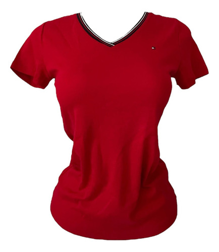 Playera Roja Tommy Hilfiger Original Manga Corta