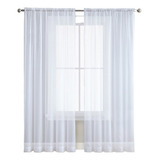 Cortinas Traslucidas Larga Sala Juego (140cmx260cm,2 Pcs)