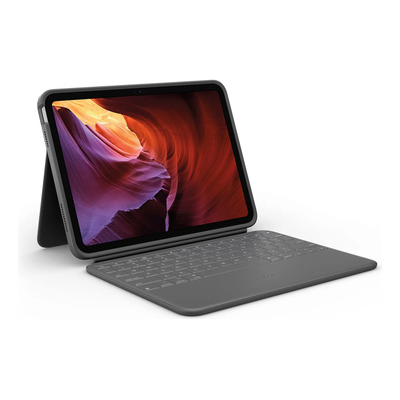 Funda Protectora Con Teclado Logitech Rugged Folio Para iPad