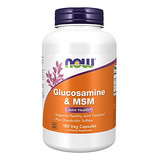 Suplementos Now Glucosamina E Msm + Condroitina 180 Cápsulas