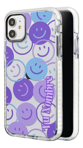 Funda Para iPhone Con Nombre Happy Faces Para Mujer