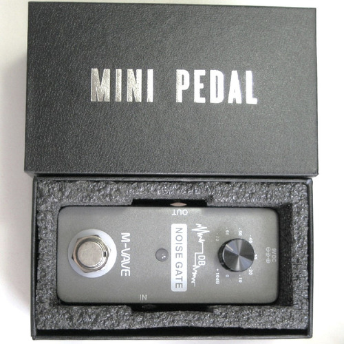 Miniguitarra Con Pedal M-vave Gate, Supresor De Ruido, Color Gris