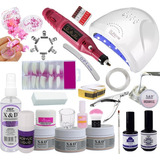 Kit Alongamentos Unha Gel Fibra Produtos Decorativos Cabine