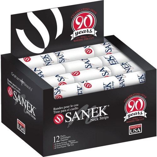 Sanek Neck Strips Papel Para Cuello Caja Con 720 Tiras 