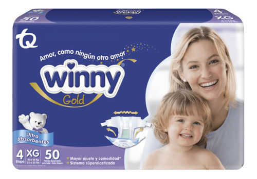 Pañal Winny Gold Etapa 4 Jumbo Pac - Unidad A $1443