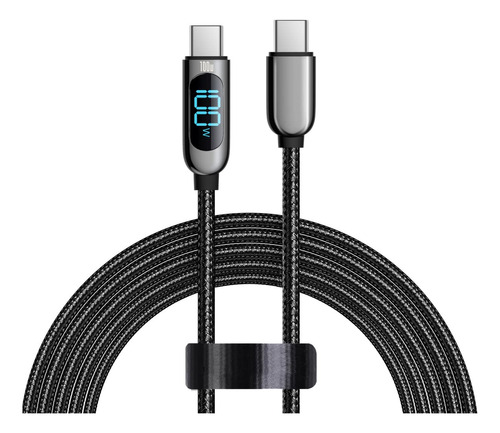 Cable Usb C A Usb C De Ewuonu, Pantalla Led De 6 Pies, 5 A,