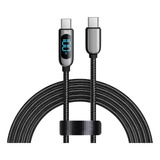 Cable Usb C A Usb C De Ewuonu, Pantalla Led De 6 Pies, 5 A,