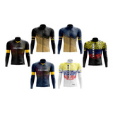 Jersey Ciclismo Ruta Mtb Inpiración Colombia  Manga Larga