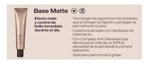 Natura Una Base Mate - Tonos Varios Microcentro