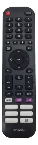 Control Remoto En3a52n Para Smart Tv Sanyo Noblex Hisense