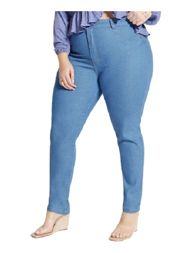 Calça Plus Size Jeans Pala Feminina Skinny Biotipo Ref 21631