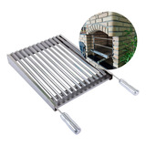 Grelha Argentina Parrilla Inox 35x45 Para Churrasqueira